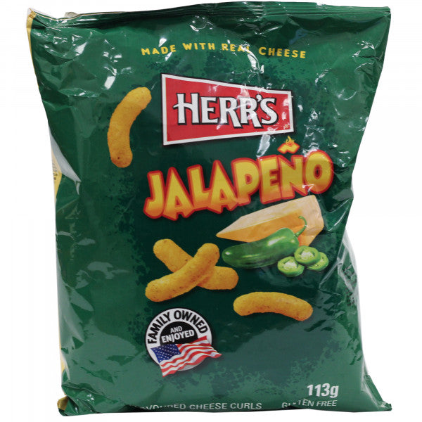 Chrupki Herr's Jalapeno Flavored cheese ciris