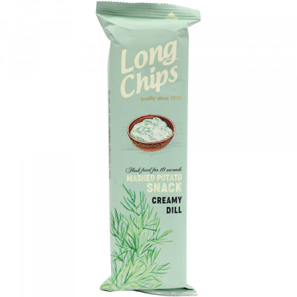 Chipsy Long Chips ziemniaczane kwaśna śmietana z koperkiem