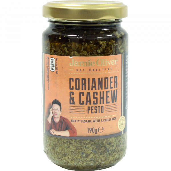 Pesto z kolendrą i orzechami nerkowca 190g Jamie Oliver