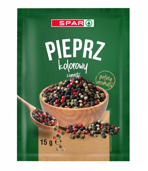 Przyprawa Spar pieprz kolorowy ziarnisty 15g