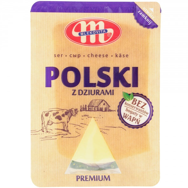 Mlekovita Ser Polski z dziurami plastry 150g