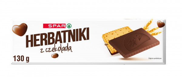 Herbatniki Spar pokryte czekoladą