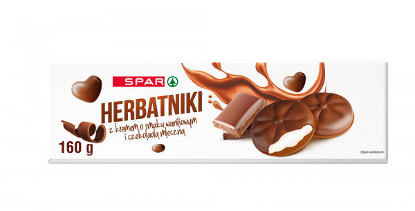 Herbatniki Spar z kremem o smaku waniliowym