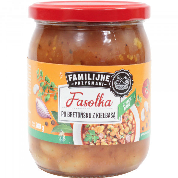Fasolka Familijne Przysmaki po bretońsku z kiełbasą