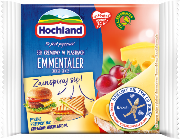 Hochland Ser kremowy w plastrach emmentaler 130 g