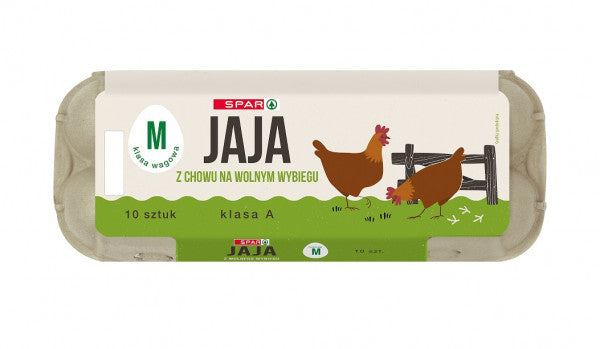 Jaja Spar z wolnego wybiegu M 10szt