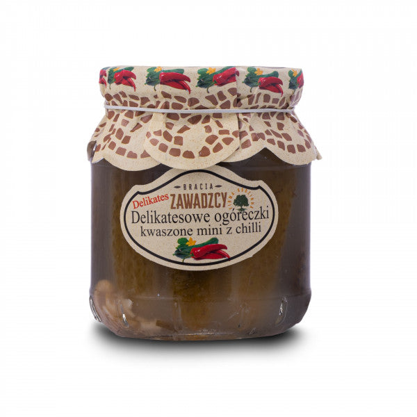 Ogórki Bracia Zawadzcy kwaszone mini z chili