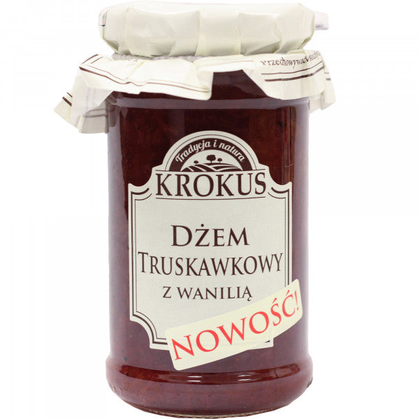 Dżem krokus truskawkowy z wanilią 235g