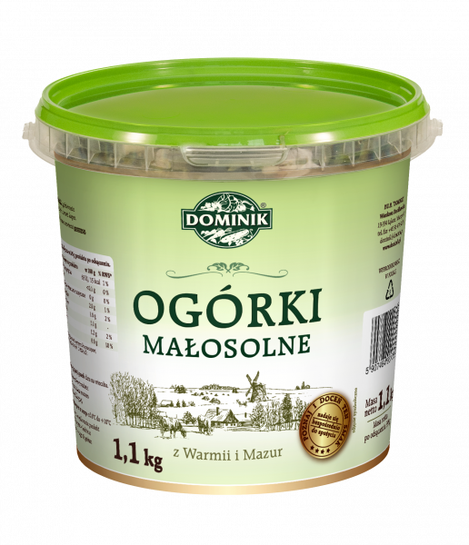 OGÓRKI MAŁOSOLNE POLSKA 500G DOMINIK