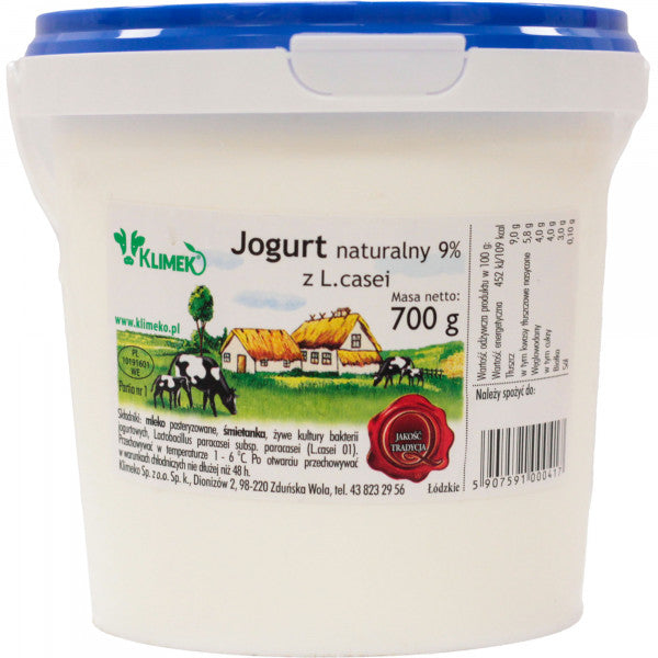 Jogurt naturalny 9%