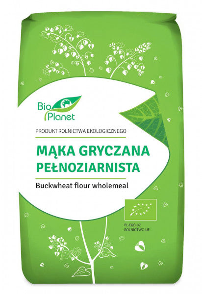 Bio Planet Mąka gryczana pełnoziarnista 500 g