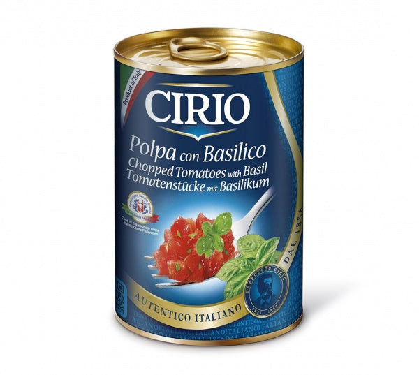 Pomidory w kawalkach z bazylią cirio