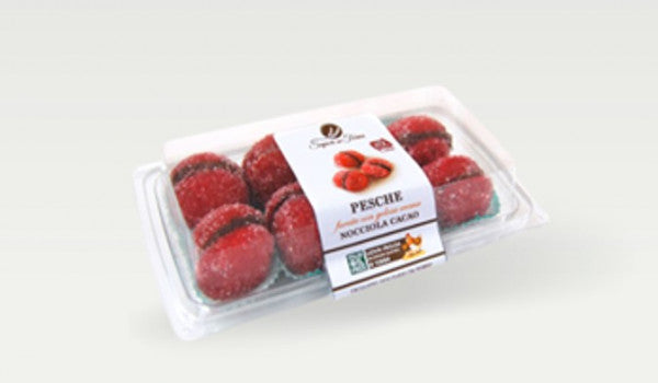 Ciastka Sapori Veri brzoskwinki nadzienie orzechowo-kakaowe 250g