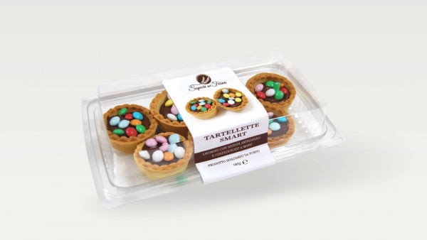 Ciastka Sapori Veri Tartaletki smart nadzienie czekoladowe