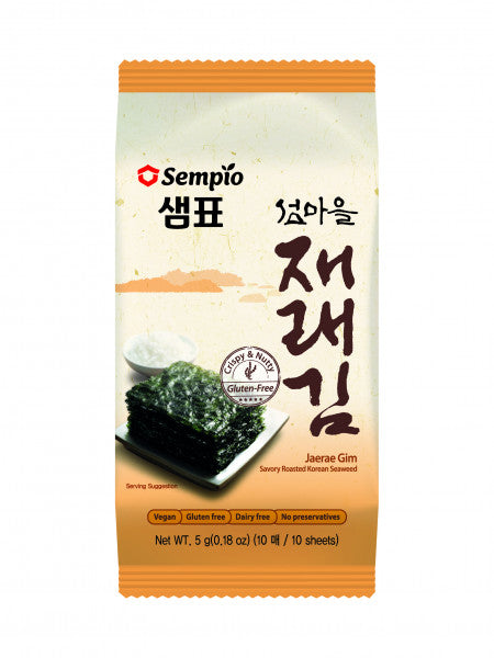 Wodorosty Sempio Jaerae Gim Prażone Koreańskie solone