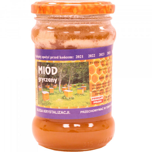 Miód pasieka Januszkiewicz gryczany 400g