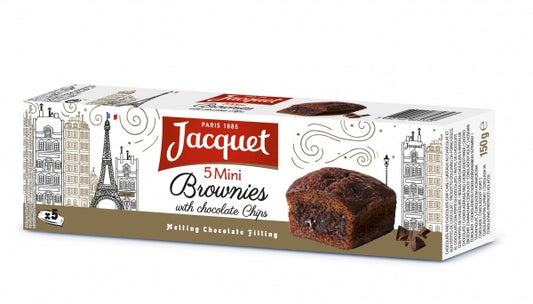 Mini brownie z kawałkami czekolady x5