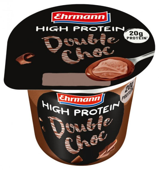Deser Ehrmann High Protein pudding&topping podwójna czekolada