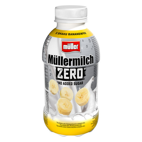 Müller Müllermilch Zero Napój mleczny o smaku bananowym 400 g