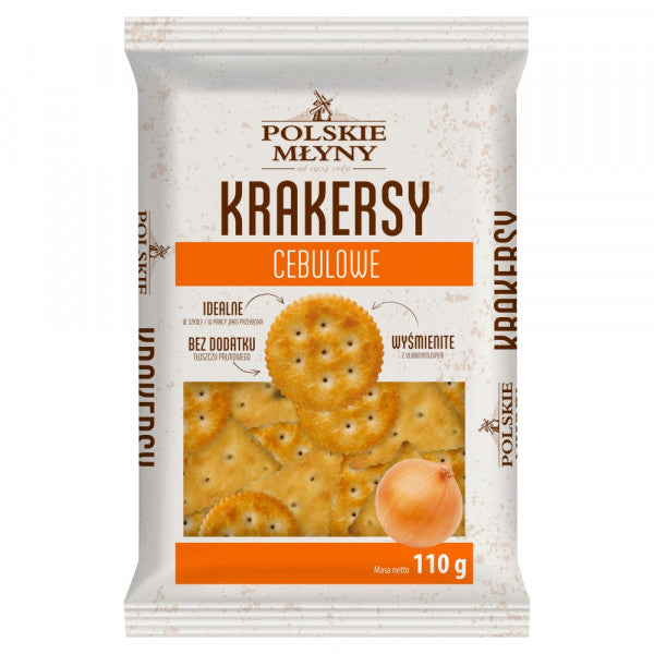 Krakersy polskie młyny cebulowe 110g