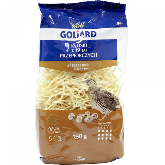 Makaron Goliard kluski 12 jaj przepiórczych