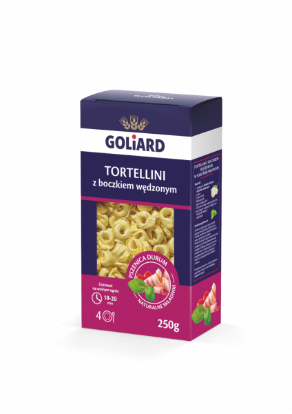 Tortellini goliard z boczkiem wędzonym