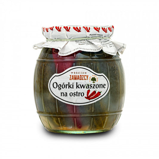 Ogórki Bracia Zawadzcy kwaszone na ostro