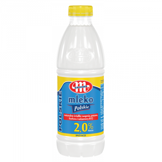 Mlekovita Mleko spożywcze Polskie 2% tłuszczu 1L