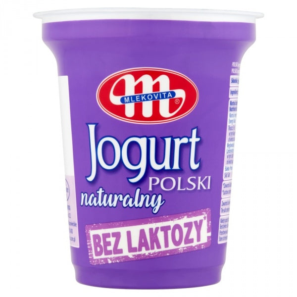 Mlekovita Jogurt Polski naturalny bez laktozy 350g