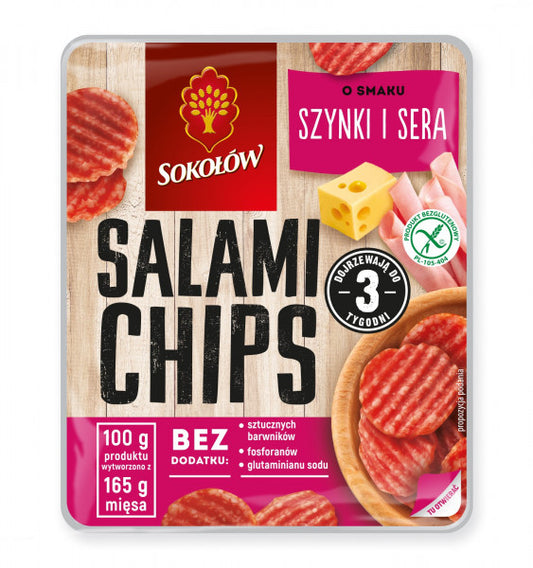 Chipsy salami Sokołów smak szynki i sera