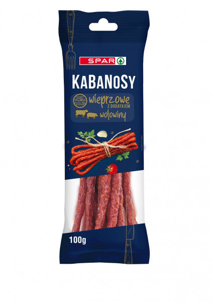 Kabanosy Spar wieprzowe z dodatkiem wołowiny