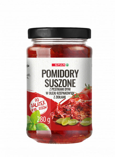 Spar pomidory suszone z pestkami dyni w oleju z ziołami