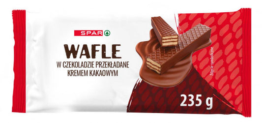 Wafle Spar w czekoladzie z kremem kakaowym