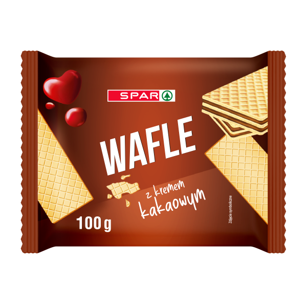 Wafle Spar z kremem kakaowym
