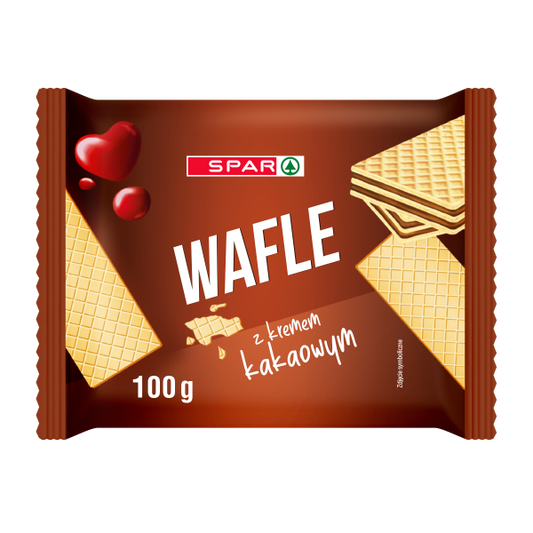 Wafle Spar z kremem kakaowym