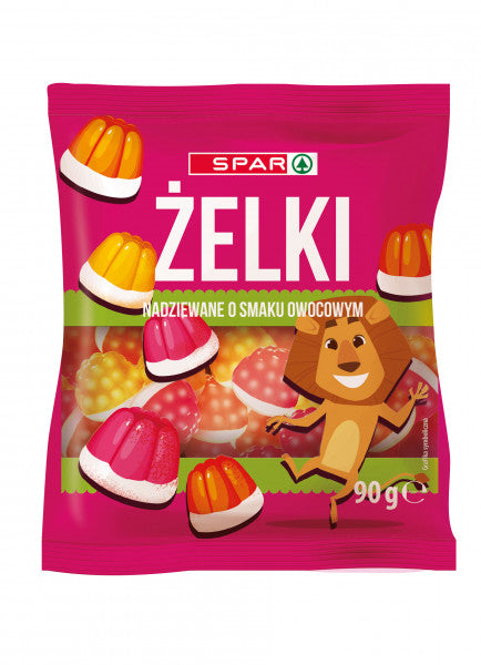 Żelki Spar Babeczki nadziewane smak owocowy