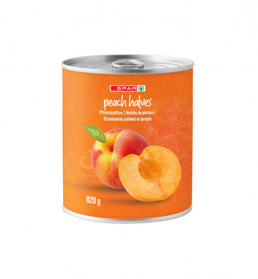 Brzoskwinie Spar połówki w lekkim syropie puszka