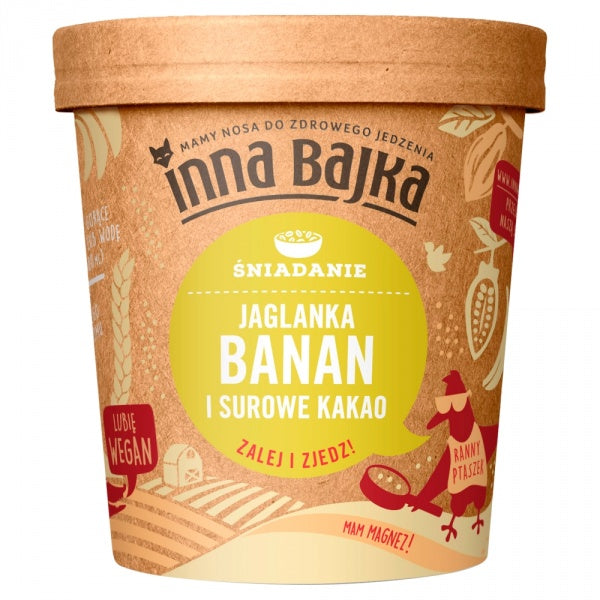 Inna Bajka Jaglanka Banan i Surowe Kakao 65g