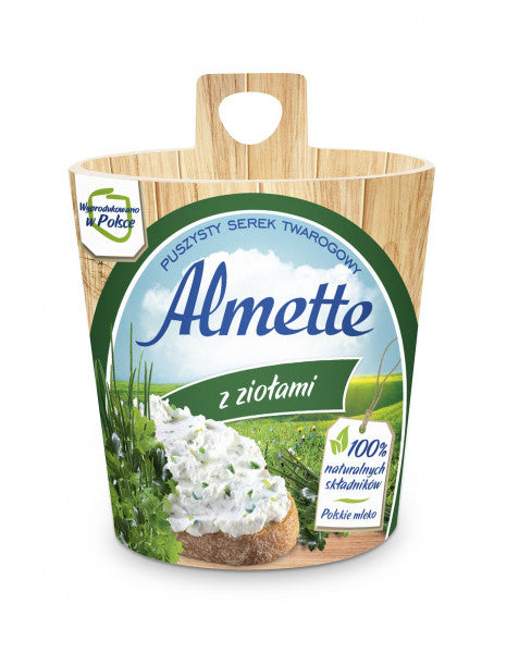 Almette Puszysty serek twarogowy z ziołami 150 g
