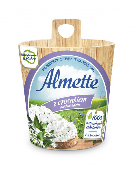 Almette Puszysty serek twarogowy z czosnkiem niedźwiedzim 150 g