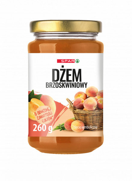 Spar dżem brzoskwinia o obniżonej zawartości cukru