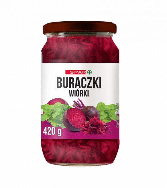 Spar buraczki tarte wiórki słoik
