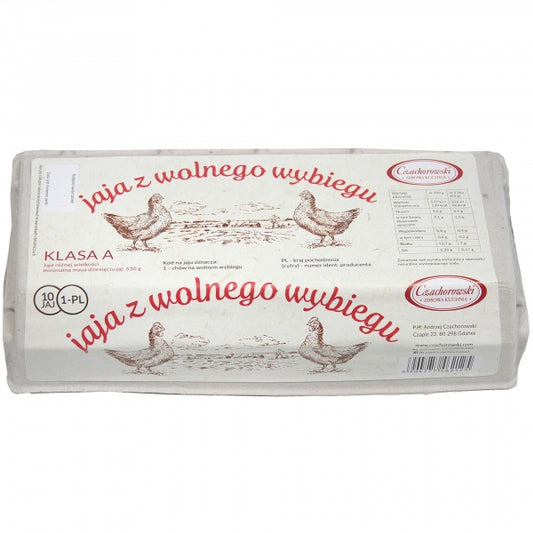 Jaja Czachorowski z wolnego wybiegu M 10szt Czachorowski