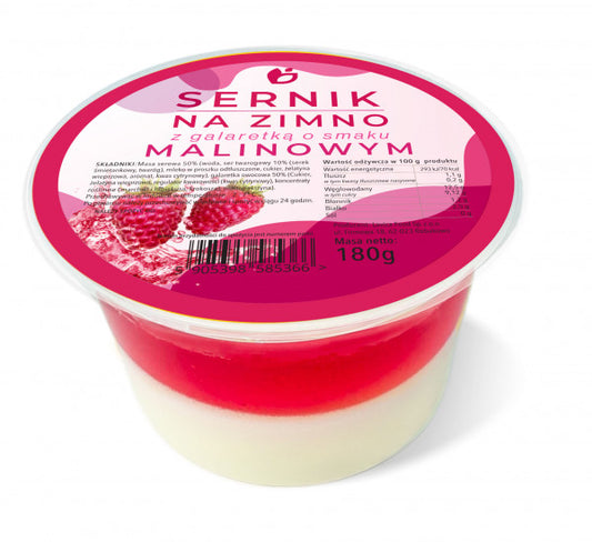 Sernik na zimno Lavica Food z galaretką malinową 180g