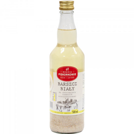 Zupa Bracia Piskorkowie barszcz biały na zakwasie butelka