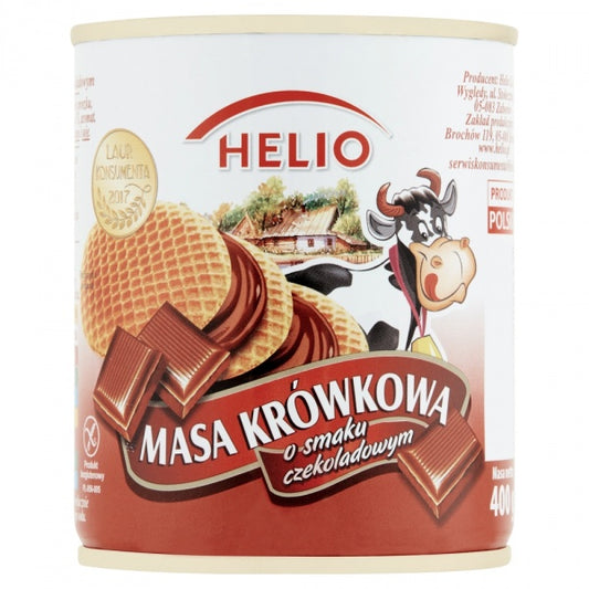 Masa krówkowa o smaku czekoladowym 400 g Helio