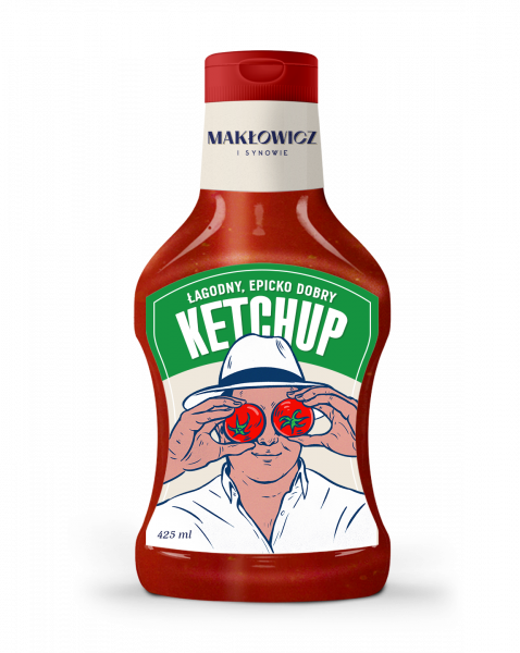 Ketchup Makłowicz i Synowie łagodny butelka