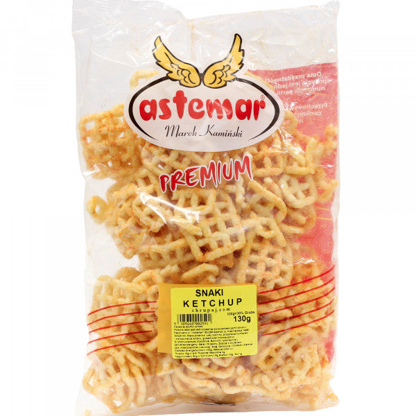 Prażynki Astemar snaki smak ketchupowy