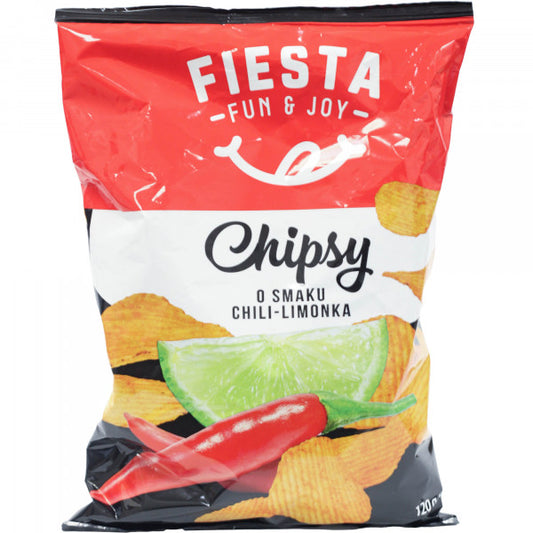 Chipsy karbowane Fiesta chili-limonka