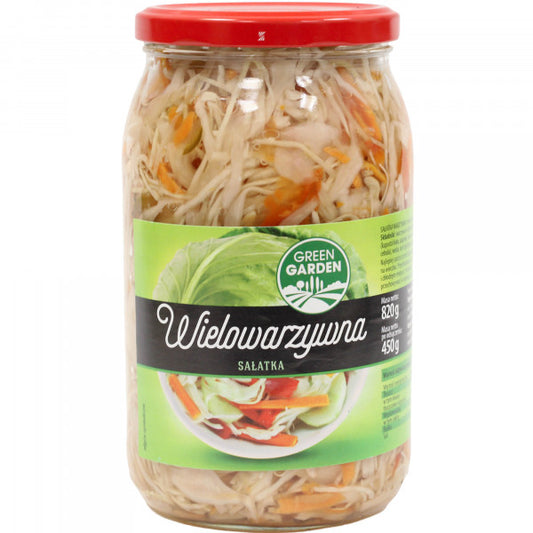 Sałatka green garden wielowarzywna 820ml